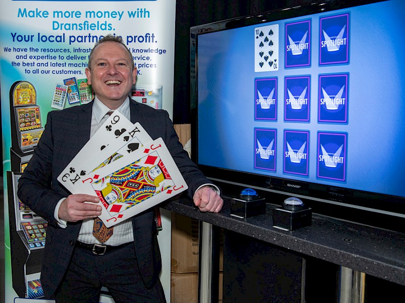 Dransfields’ Managing Director Chris Haley playing his cards right